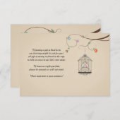 Tortelduifjes Kaarten van vogelkooien (Voorkant / Achterkant)