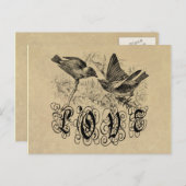 Tortelduifjes kleding en geschenken Briefkaart (Voorkant / Achterkant)