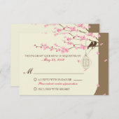 Tortelduifjes kooi Cherry Blossom RSVP (Voorkant / Achterkant)