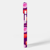 Tortelduifjes kunst hark roze paars rood Case-Mate iPhone case (Achterkant / Links)