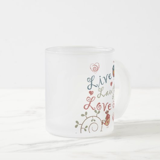 Tortelduifjes Matglas Koffiemok (Voorkant rechts)