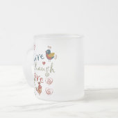 Tortelduifjes Matglas Koffiemok (Voorkant links)