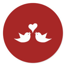 Tortelduifjes met Heart Wedding Engagement