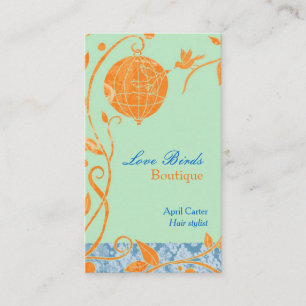 Tortelduifjes Mint Green Hair Stylist Visitekaartje
