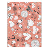 Tortelduifjes patroon tafelkleed (Voorkant)