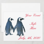 Tortelduifjes Penguin Couple Thunder_Cove (Voorkant / Achterkant)