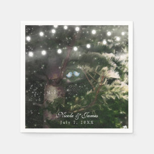 Tortelduifjes + Pijn Tree Night Weddenschap Recept Servet