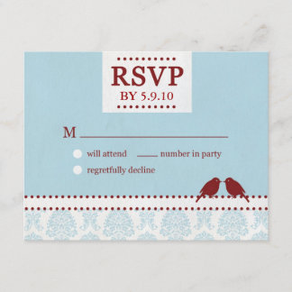 Tortelduifjes Red Blue RSVP