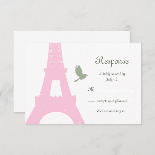 Tortelduifjes RSVP (Voorkant / Achterkant)