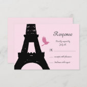 Tortelduifjes RSVP (roze) (Voorkant / Achterkant)