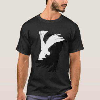 Tortelduifjes Shirt Raven Crow Dove Yin Yang Shi