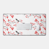 Tortelduifjes Spring Branches ontwerp Bureaumat (Keyboard & Muis)