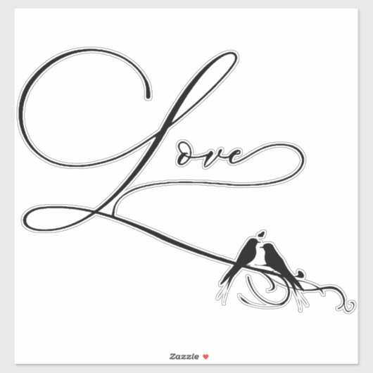 Tortelduifjes Sticker (Vel)