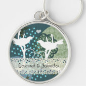 Tortelduifjes Sweet Heart Sleutelhanger (Voorkant)