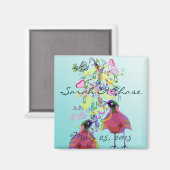 Tortelduifjes Trouwmagneet Magneet (Voorkant / Achterkant)