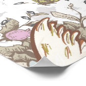  Tortelduifjes, twee witte doven Poster (Hoek)