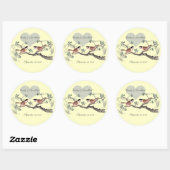  Tortelduifjes van Chickadee Wedding Stickers (Vel)