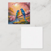 Tortelduifjes Vierkante Visitekaartje (Voorkant / Achterkant)