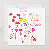 Tortelduifjes, voeg uw achtergrond toe.. kaart (Voorkant)