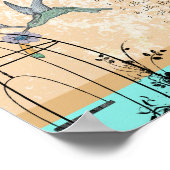  Tortelduifjes voor kalkoenen Poster (Hoek)