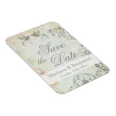 Tortelduifjes Weddenschap Save the Date Magnet Magneet (Rechterzijde)