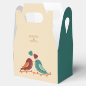 Tortelduifjes Wedding Bedankdoosjes (Geopend)