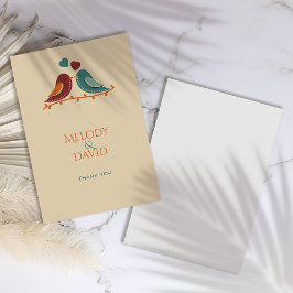 Tortelduifjes Wedding Bedankkaart