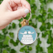 Tortelduifjes Wedding Cake Kiss Sleutelhanger (Hand)