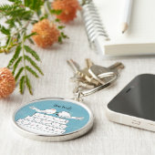 Tortelduifjes Wedding Cake Kiss Sleutelhanger (Zijkant)