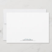 Tortelduifjes Wedding Invitation (chocolade) Kaart (Achterkant)