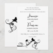 Tortelduifjes Wedding Kaart (Voorkant / Achterkant)