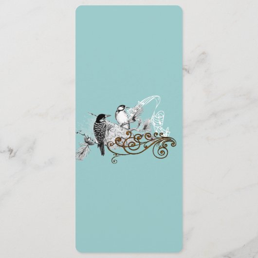  Tortelduifjes Wedding Programme Programma (Achterkant)