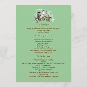  Tortelduifjes Wedding Programme Programma