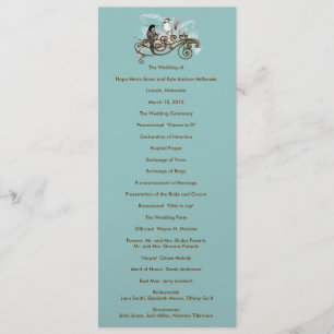  Tortelduifjes Wedding Programme Programma