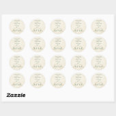 Tortelduifjes Wedding Ronde Sticker (Vel)