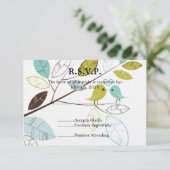 Tortelduifjes Wedding RSVP (Staand voorkant)