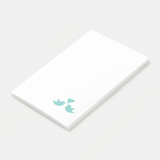 Tortelduifjes zingen vanuit het hart post-it® notes (Schuin)