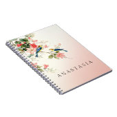 Tortelduifjes | zwart roze wit Notitieboek (Rechterzijde)