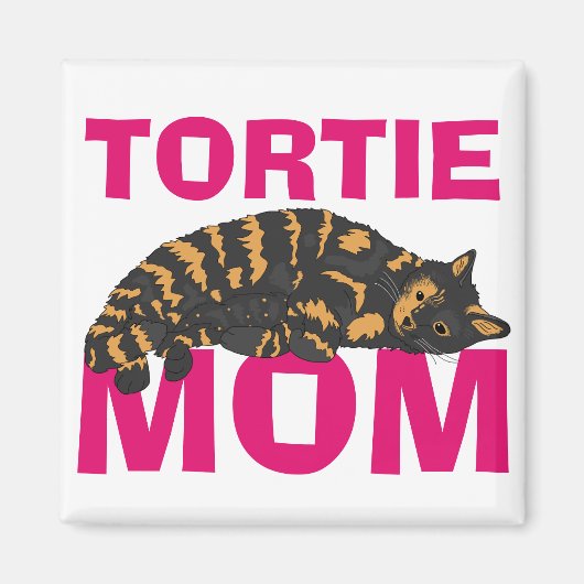TORTIE CAT MOM MAGNET MAGNEET (Voorkant)