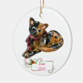 Tortie Cat Tortoiseshel Ornament (Links)
