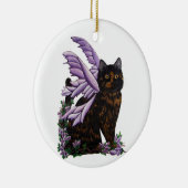 Tortie Chat Tortoiseshell Ornement de la fée (Droite)