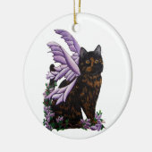 Tortie Chat Tortoiseshell Ornement de la fée (Gauche)