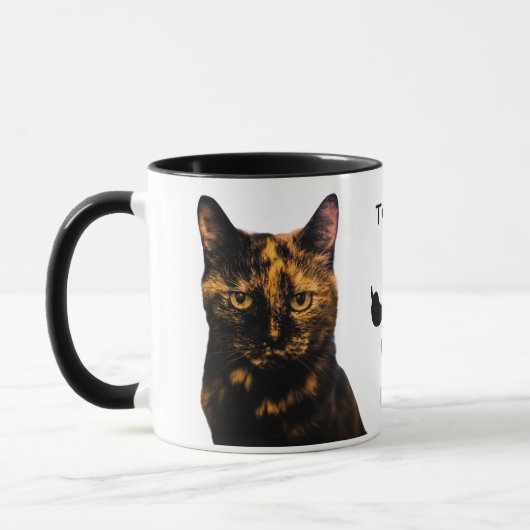 Tortie Love #2 Coffee Mok (Links)