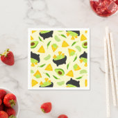 Tortilla Chips en Guacamole Pattern Servet (Insitu)