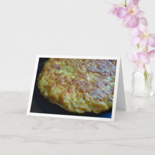 Tortilla de Patatas, Spaanse Omelet Card Kaart