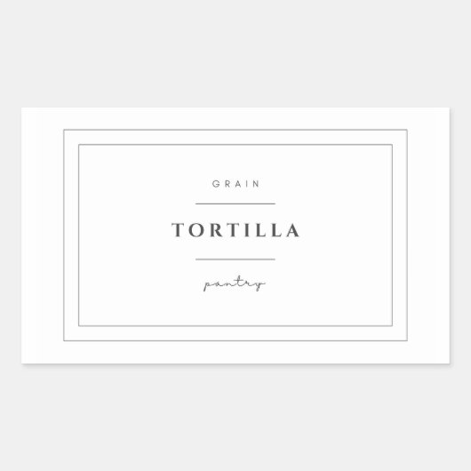 Tortilla Food Label Stickers (Voorkant)