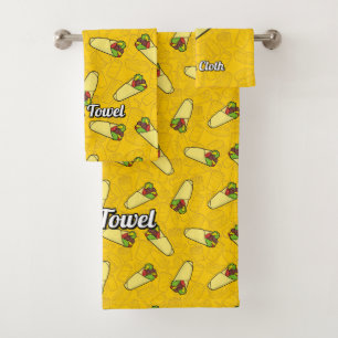 Tortilla Sandwich Wrap Bad Handdoek