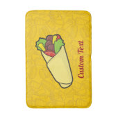 Tortilla Sandwich Wrap Bathroom Mat (Voorkant Verticaal)