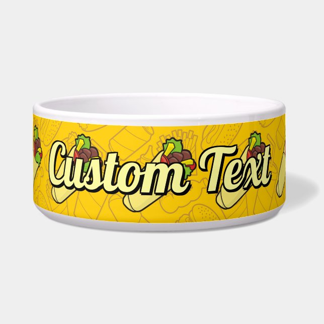 Tortilla Sandwich Wrap Bowl Voerbakje (Voorkant)