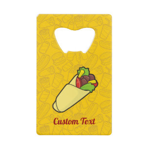 Tortilla Sandwich Wrap Credit Card Open Kredietkaart Flessenopener